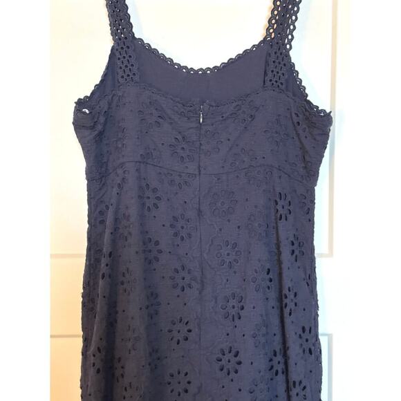 Lulu’s Adoring Days Navy Eyelet Dress Women’s L - Picture 9 of 12